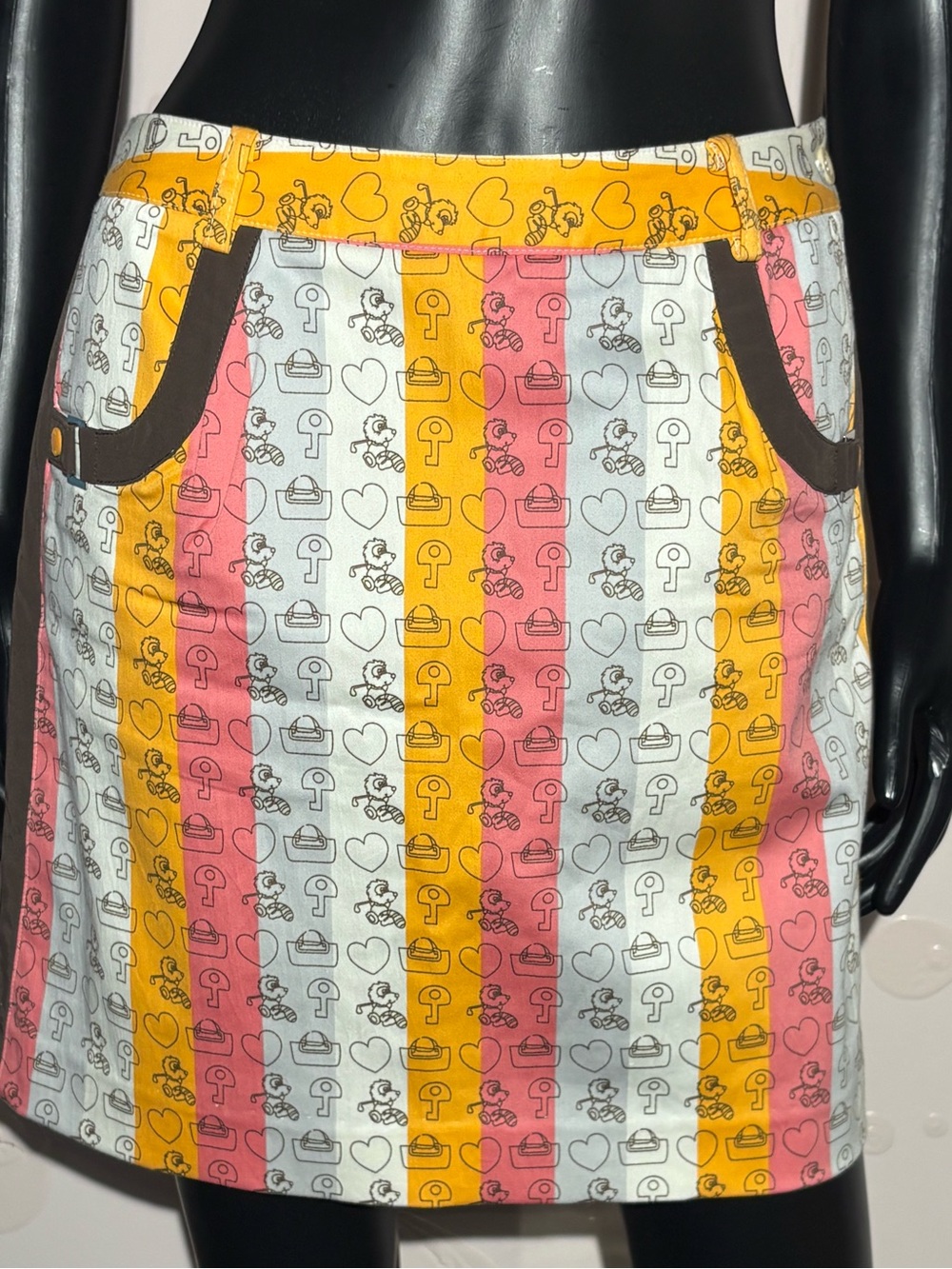Vintage PING Golf Novelty Print Skort - Colorful Cartoon Golf Theme - SZ small